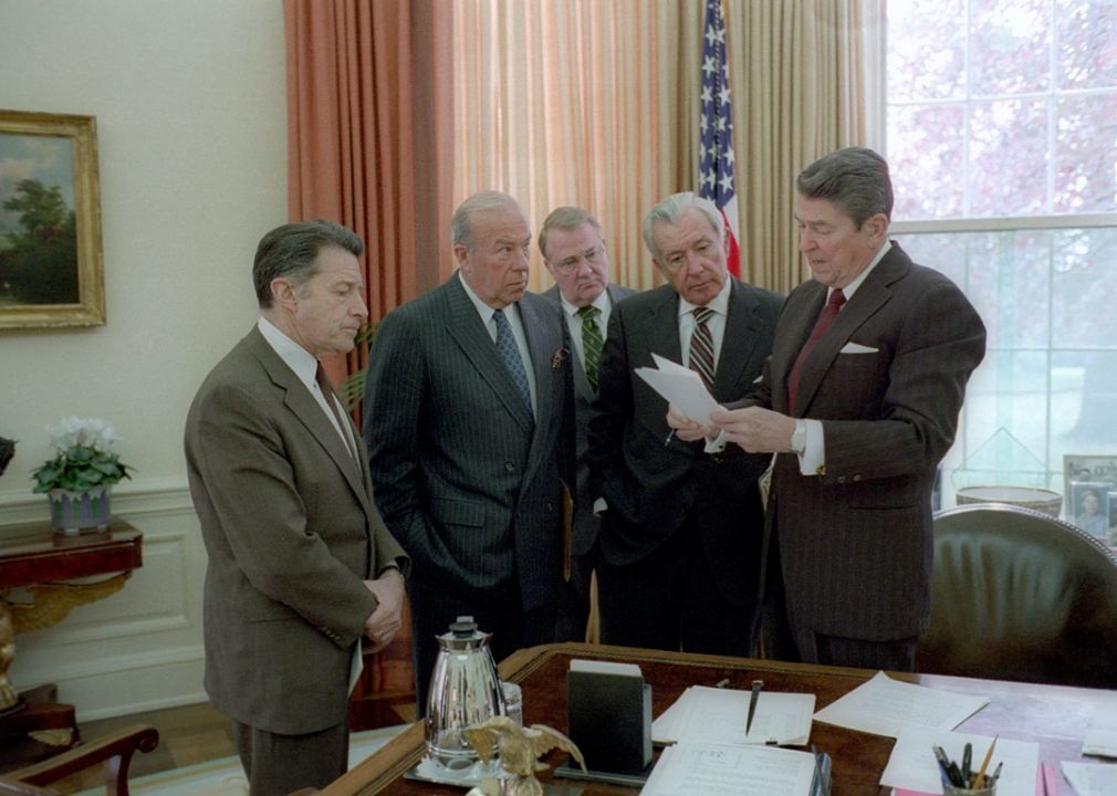 1986: The Iran-Contra affair becomes public